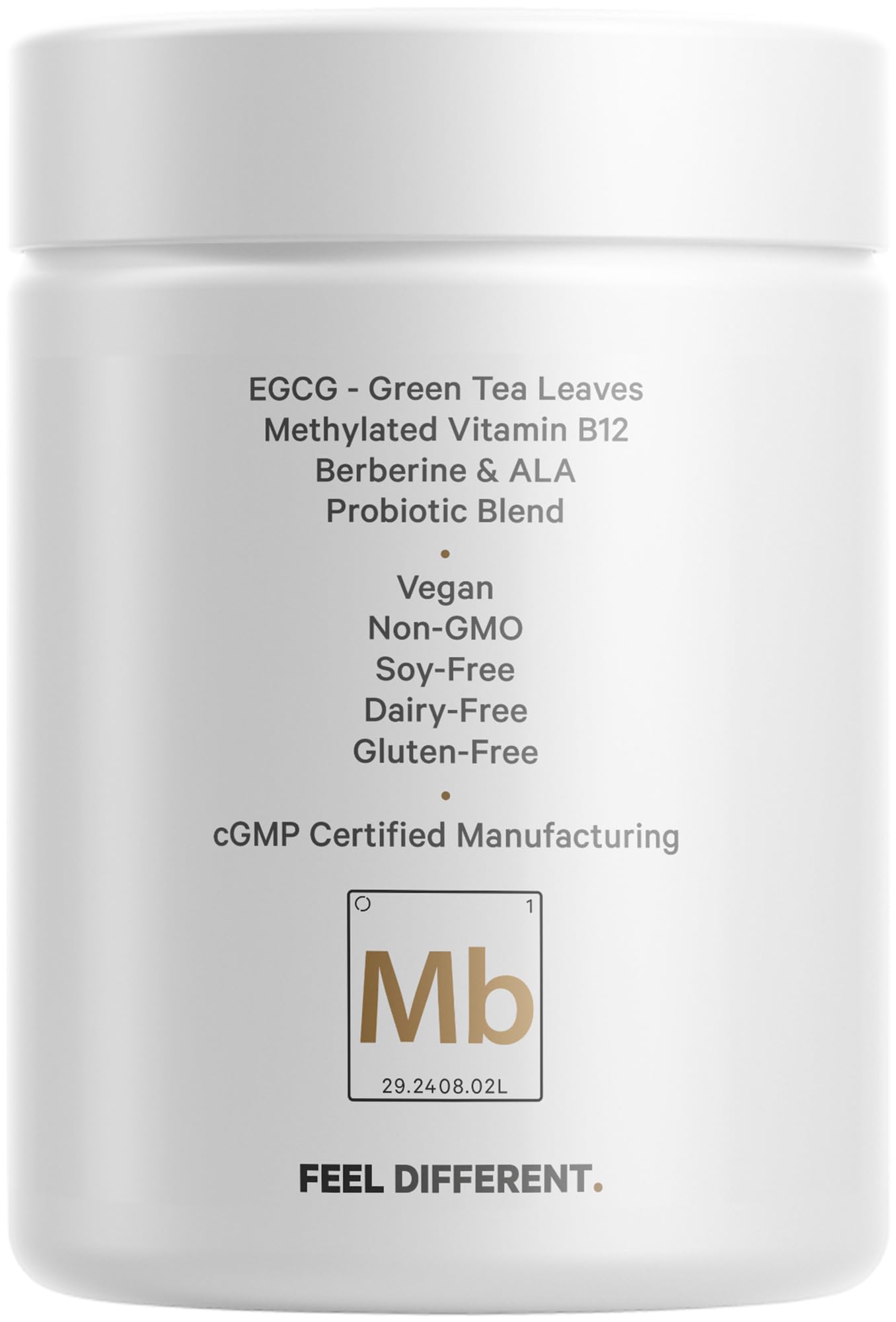 Codeage M-Burn Optimized Supplement - Decaffeinated Green Tea Std. to 50% EGCG, Berberine, Akkermansia, Vitamin B12 - Probiotics - Vitamins - 60 Capsules CodeageBuy Supplements Australia