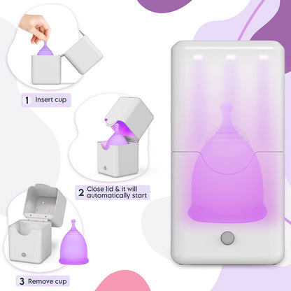 Ecoblossom Menstrual Cup Sterilizer - Modern Menstrual Cup Cleaner Unscented Sanitizer EcoBlossomBuy Supplements Australia