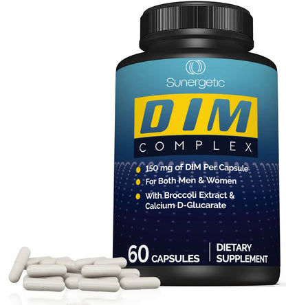Premium DIM Supplement–Includes 150mg DIM (diindolylmethane), Broccoli, Calcium D SunergeticBuy Supplements Australia