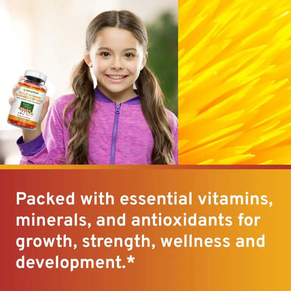 TRIO NUTRITION Premium Kids Multivitamin Gummies with Vitamin C & Zinc for Immune & Energy Support | TRIO NUTRITION