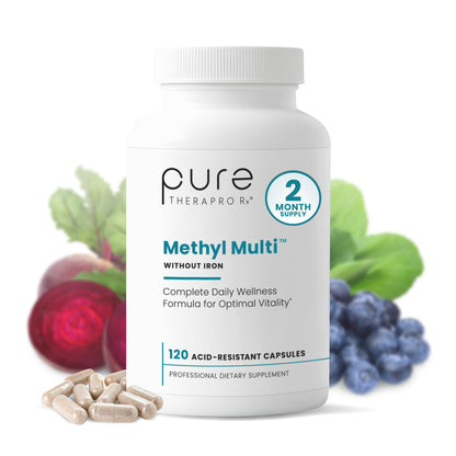 Pure Therapro Rx Methylated Multivitamin for Men and Women | Made in USA | Methyl Multi Without Iron Methyl B12 & Methylfolate | 120 Capsules, 2-Month Supply Pure Therapro RxBuy Supplements Australia