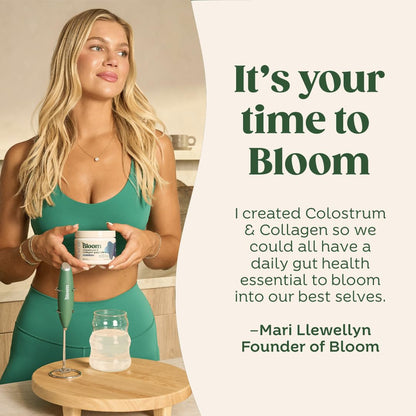 Bloom Nutrition Bovine Colostrum Powder with Vitamin B-12 for Gut Health, Immune Support, Hair Growth & Beauty Supplement | Strawberry, 25 Servings Bloom NutritionBuy Supplements Australia