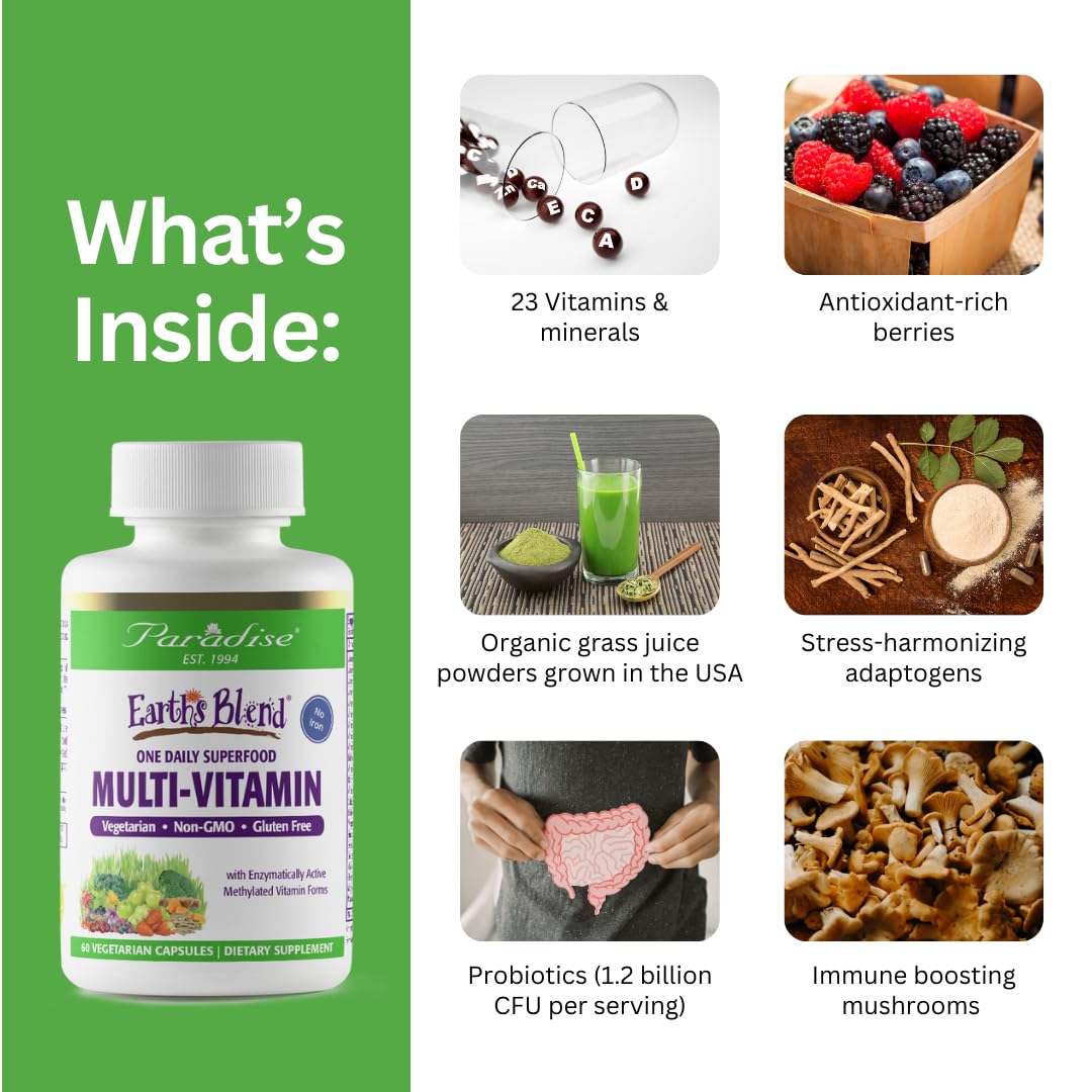 Paradise Herbs Earth's Blend Once Daily Multivitamin & B-Complex Bundle Paradise HerbsBuy Supplements Australia