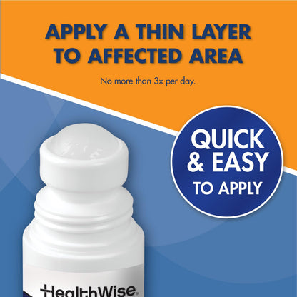 HealthWise 2X Medicated Roll-On | 10% Menthol + 20% Methyl Salicylate | Pain Relief Cream | 3 oz. 88.5 mL | Quick-Dry Formula | Immediate Penetrating Action | Topical Analgesic HealthWiseBuy Supplements Australia