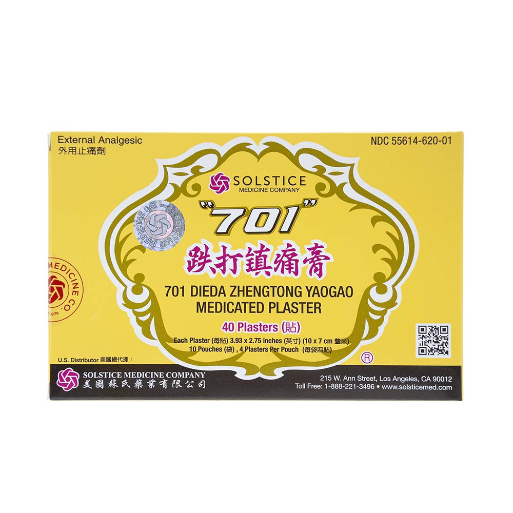 701 Dieda Zhentong Yaogao Medicated Plaster by Solstice - Maple Wellness Supplements