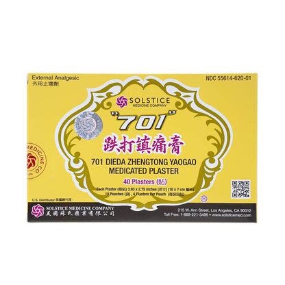 701 Dieda Zhentong Yaogao Medicated Plaster by Solstice - Maple Wellness Supplements