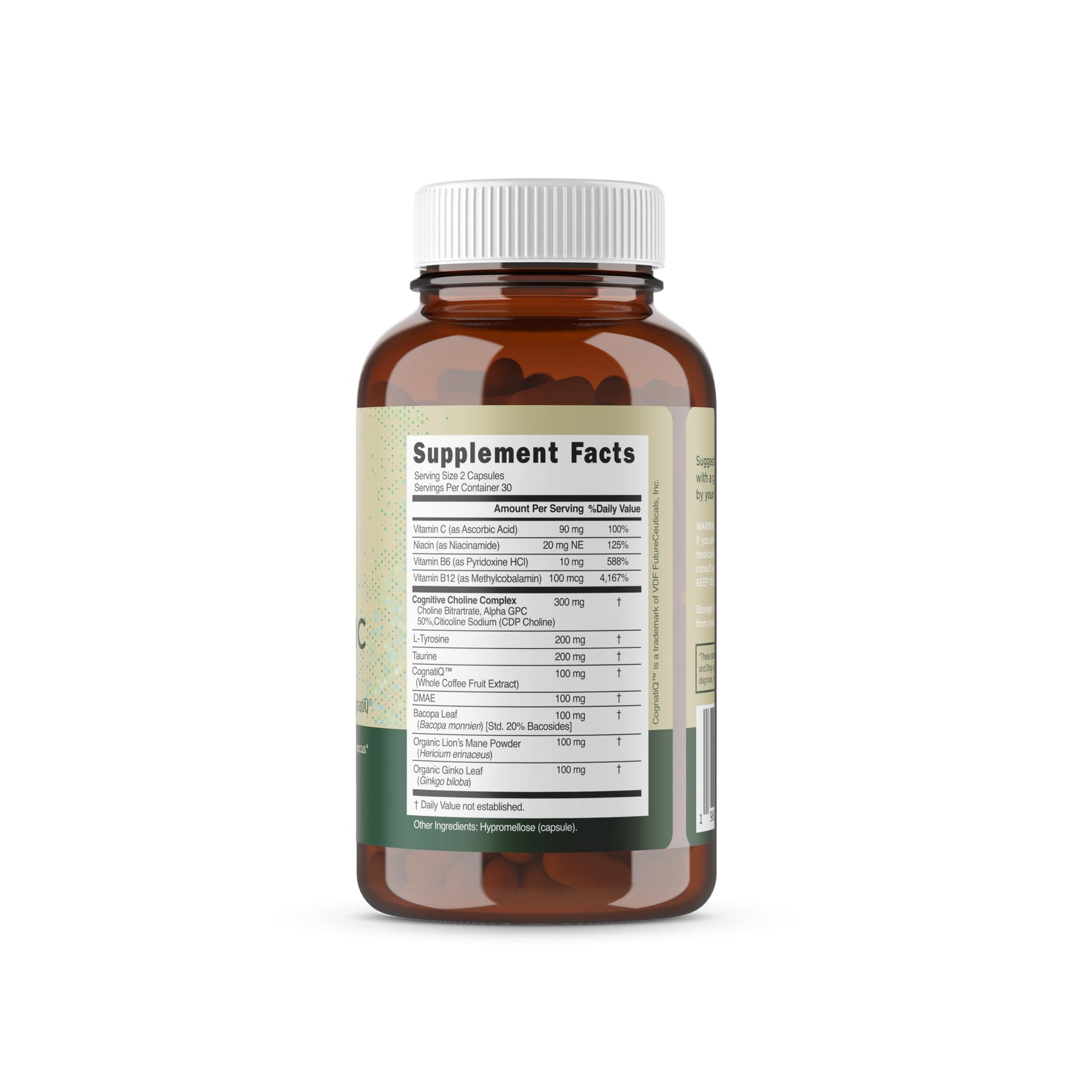 Rootful Mind Alpha Focus Nootropic - Memory and Focus Brain Booster Supplement with Choline, Citicoline, GPC, L-Tyrosine, Bacopa Monnieri, DMAE, Gingko Biloba, Lion's Mane, Niacinamide - 60 Capsules Rootful MindBuy Supplements Australia