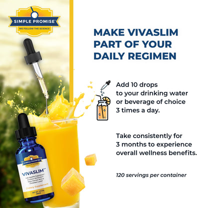 Simple Promise - VivaSlim - Natural Liquid Drops with African Mango, 2 fl oz Simple PromiseBuy Supplements Australia