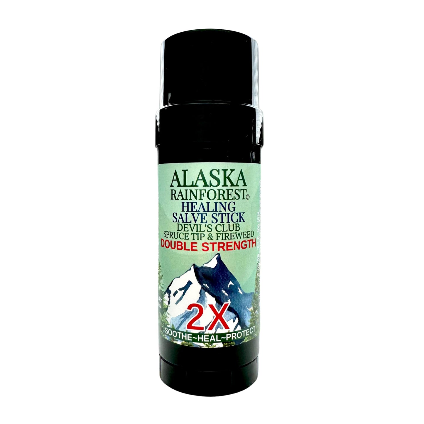 Snowy Summit Alaska Rainforest 2X Salve Stick - Salve for Dry Skin & Joint Relief - Natural Salve for Soothing Skin with Gentle Aroma - Body & Hand Salve - Muscle Rub Alaskan Devil’s Club Oil Snowy SummitBuy Supplements Australia