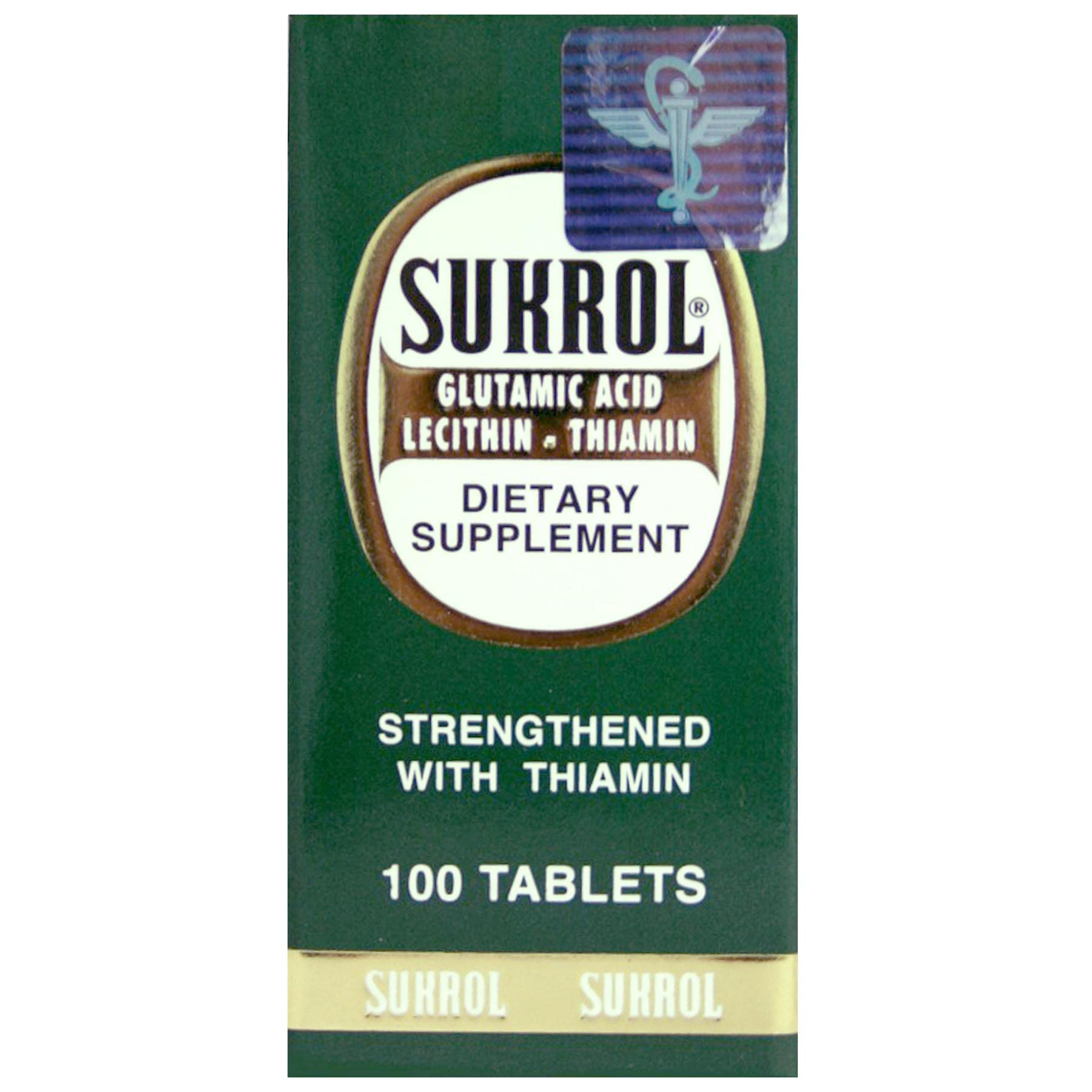 Sukrol, Vitamin, Improve Healthy Brain Function, 100 Tablets, Bottle SukrolBuy Supplements Australia
