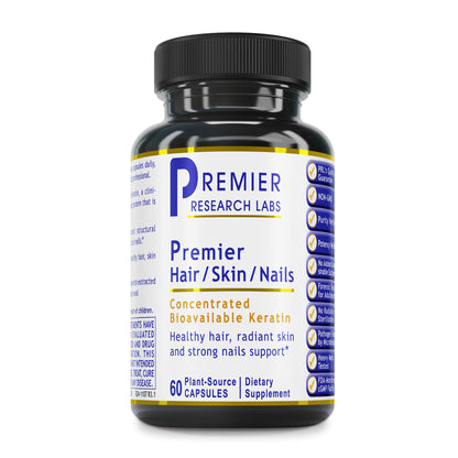 Premier Research Labs Premier Hair/Skin/Nails - Hair Growth Supplement for Women & Men with Keratin, Vitamins for Hair Growth, Beauty from Within for Hair, Skin and Nails - 60 Vegetarian Capsules Premier Research LabsBuy Supplements Australia