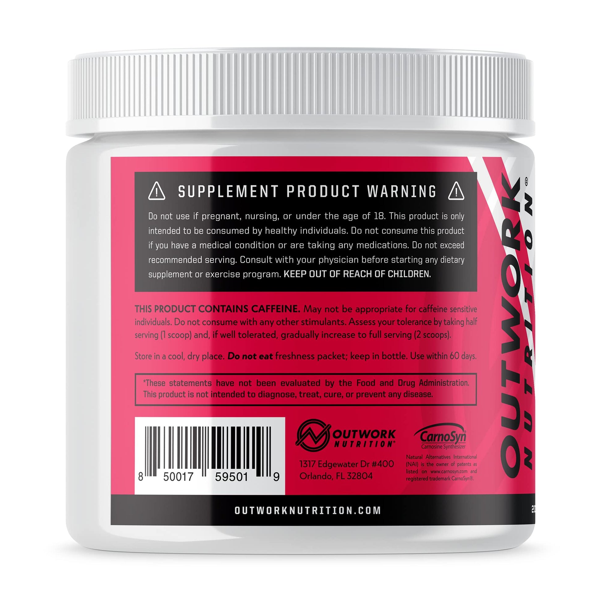 Outwork Nutrition Pre-Workout Supplement with Nootropics - Energy & Mental Focus Outwork NutritionBuy Supplements Australia