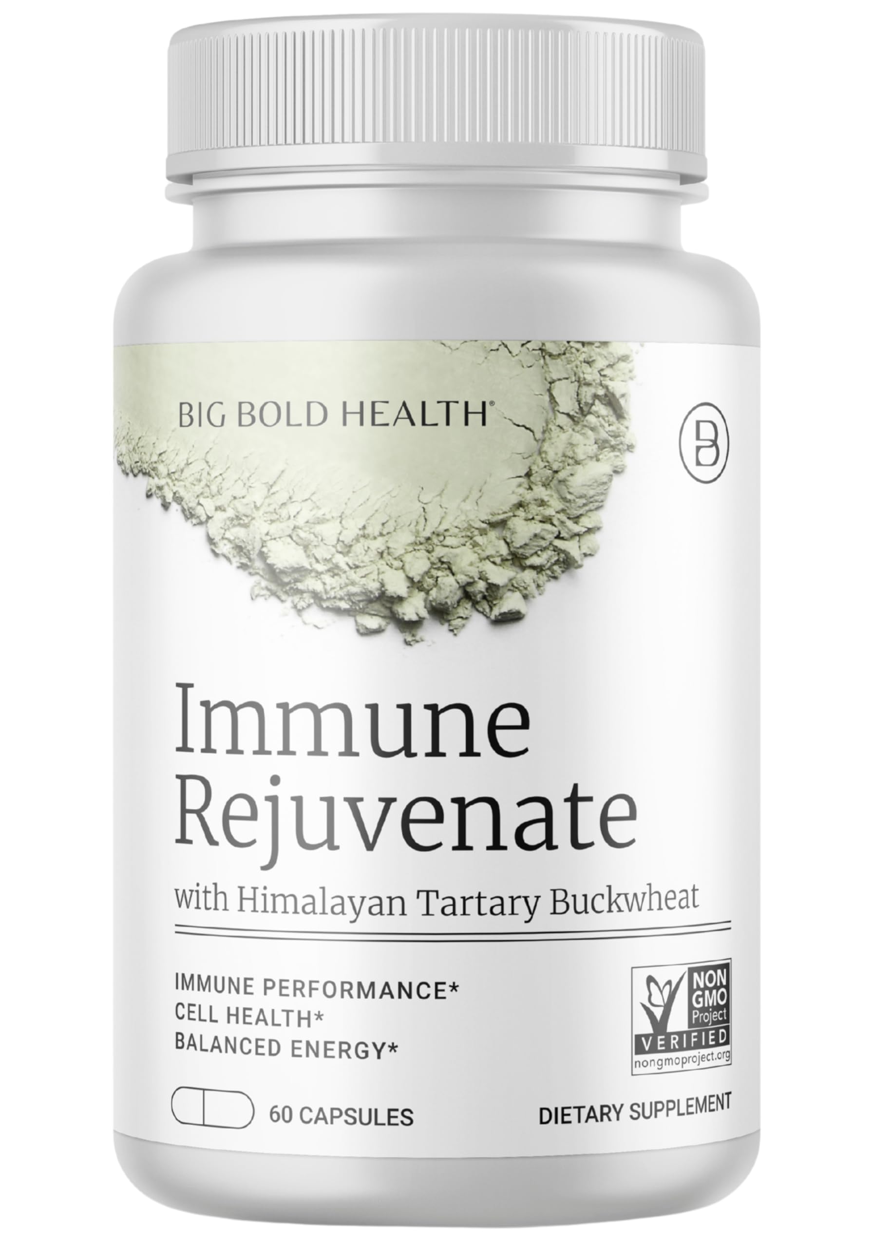 BIG BOLD HEALTH HTB Immune Rejuvenate - Polyphenols Supplement for Immune Support with Himalayan Tartary Buckwheat - Gluten Free, Dairy Free, Non-GMO Formula - 60 Vegetarian Capsules BIG BOLD HEALTHBuy Supplements Australia