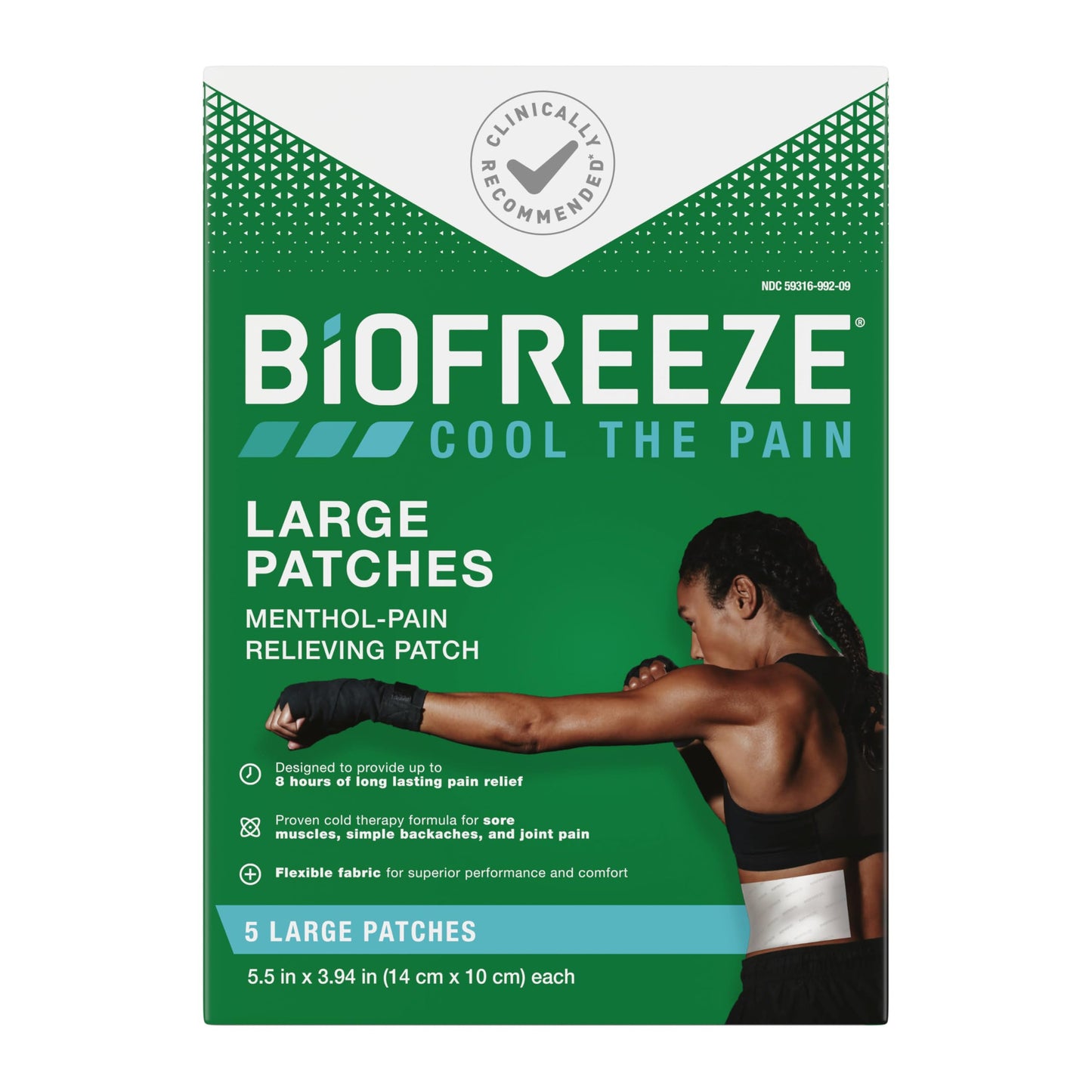 Biofreeze Menthol Pain Relieving Patches (5 Patches Per Box) Up To 8 Hours Of Pain Relief From Sore Muscles, Arthritis, Backaches, Spains, Bruises, Strains And Joint Pain (Package May Vary) BiofreezeBuy Supplements Australia