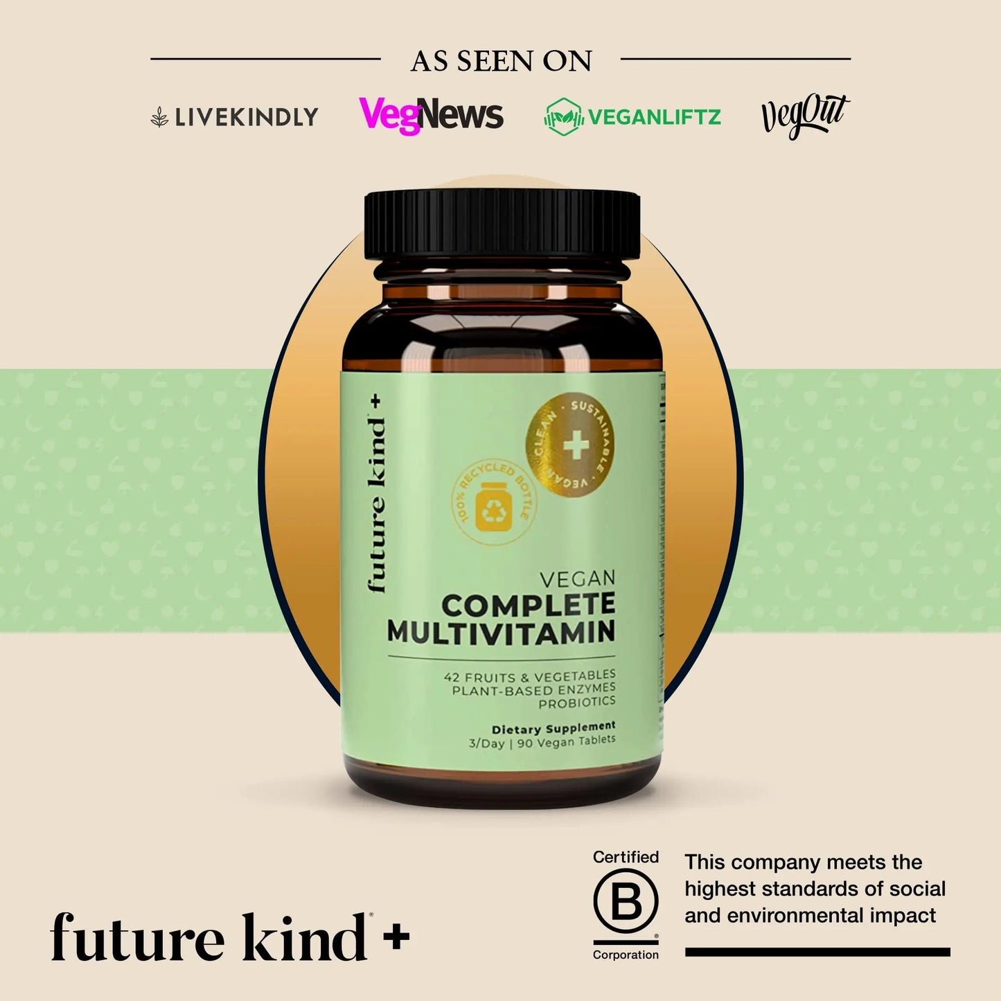 Future Kind Multivitamin Bundle - Vegan Complete Multivitamin and Vegan Essential Multivitamin - Vegan Vitamin B12, Omega 3, and Vitamin D3 - Complete Multivitamin, 42 Vitamins in 1 for Men and Women Future KindBuy Supplements Australia