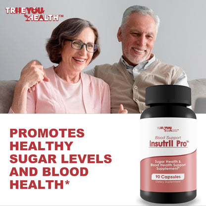 Blood Support Insutril Pro - Our Best Sugar Health & Blood Health Support Supplement - Circulatory Health Support - Blood Balance Blood Boost Blood Circulation Supplements - Health Blood Balance Pills True You HealthBuy Supplements Australia