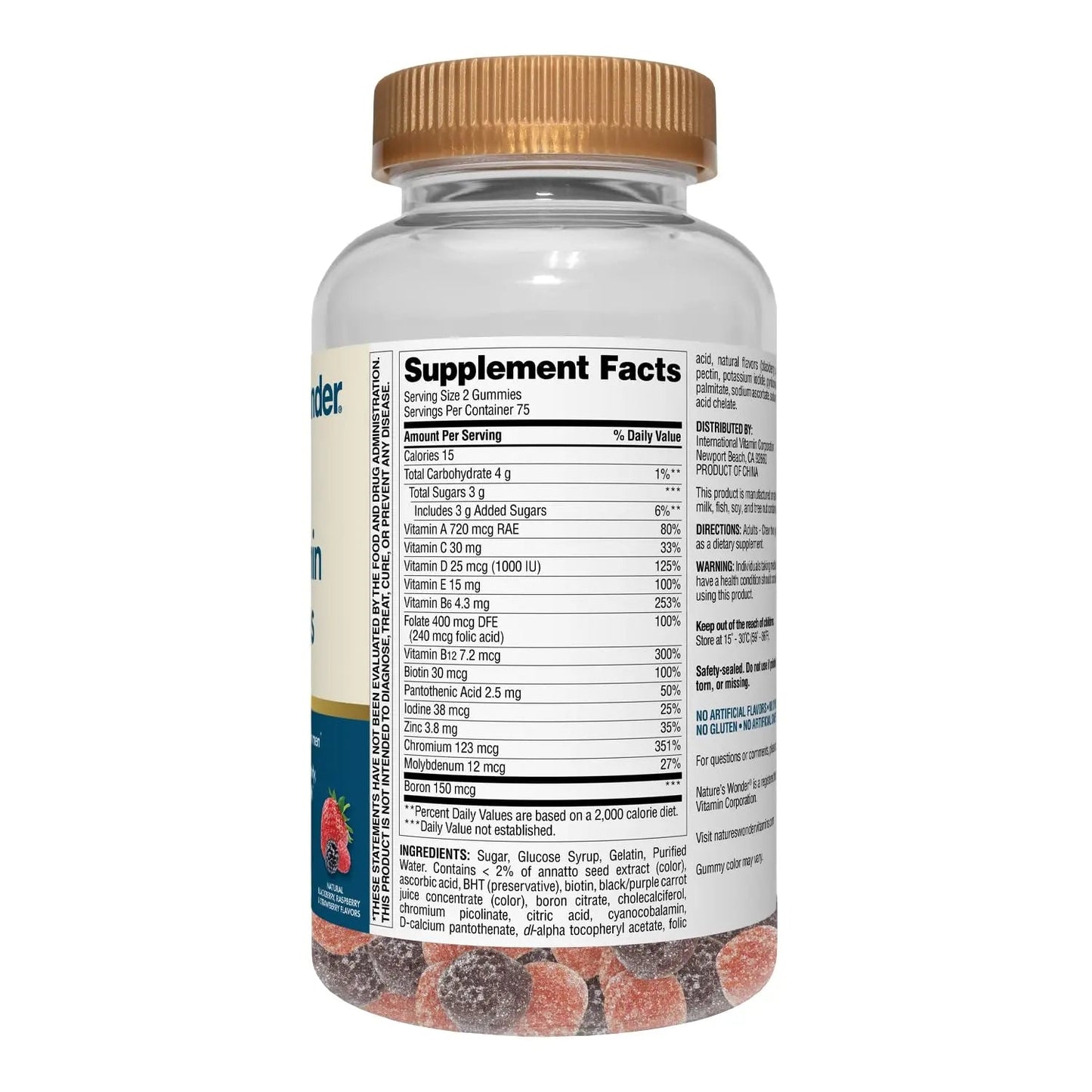 Nature's Wonder Men's Multivitamin Gummies, Supports Immune Health, Energy, Metabolism and Muscles with Vitamins A,C,D,B6,B12 Nature's WonderBuy Supplements Australia