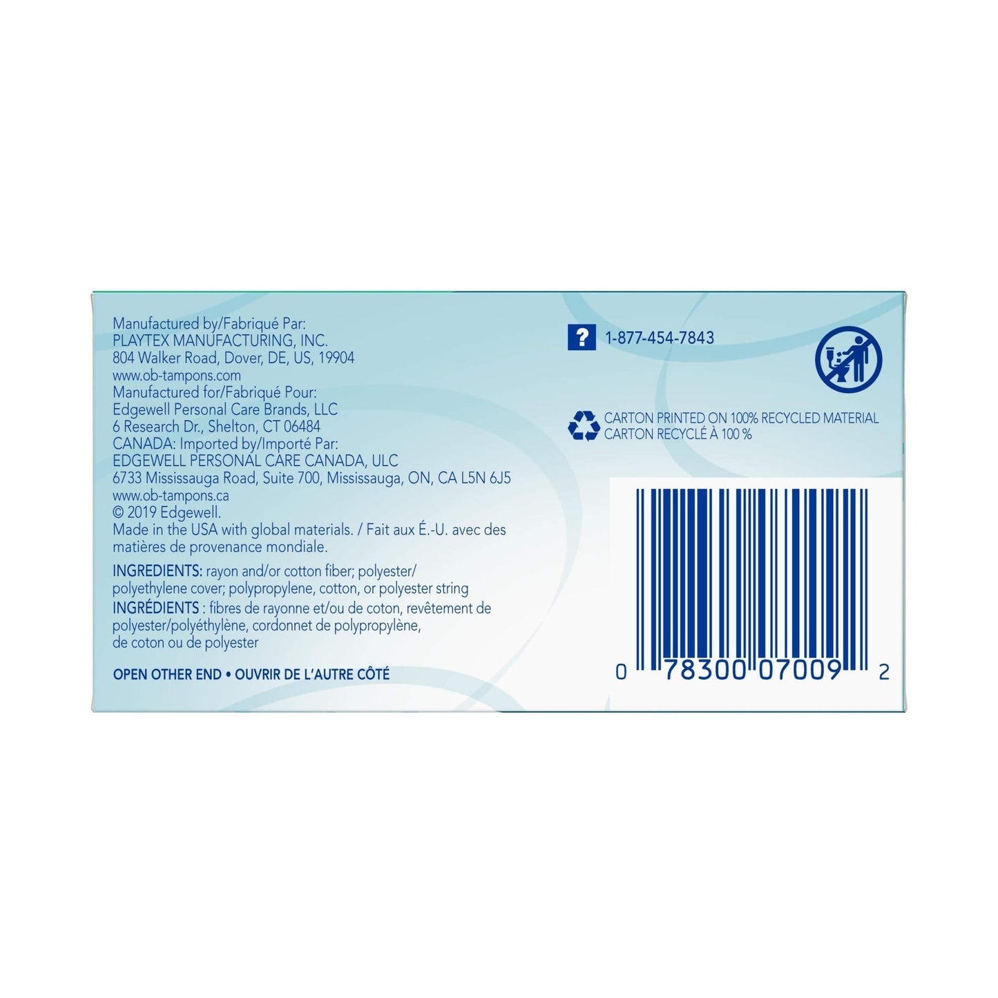 o.b. Tampons | Non-Applicator Tampon, Unscented | Super Tampon, 40ct o.b.Buy Supplements Australia