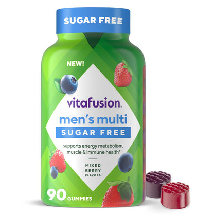 vitafusion Sugar Free Men’s Multi Daily Gummy Multivitamins, Supports Energy Metabolism, Muscle and Immune Health VitafusionBuy Supplements Australia
