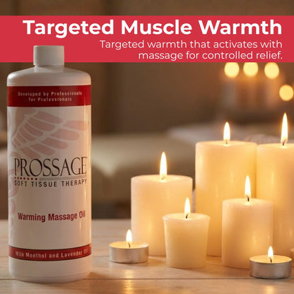 Prossage Heat Warming Relief Massage Oil for Therapuetic Massages, Deep Tissue Massages, and Aromatherapy, Topical Reliever, 32 Ounce Bottle ProssageBuy Supplements Australia