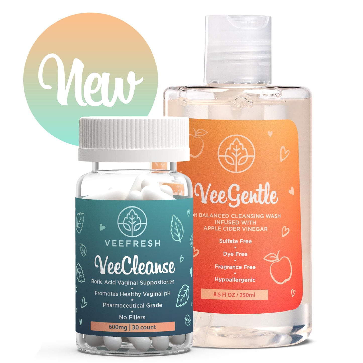 VeePower Lite - Vaginal Health Bundle - Control and Prevent Vaginal Odor - Includes VeeGentle VeeFreshBuy Supplements Australia
