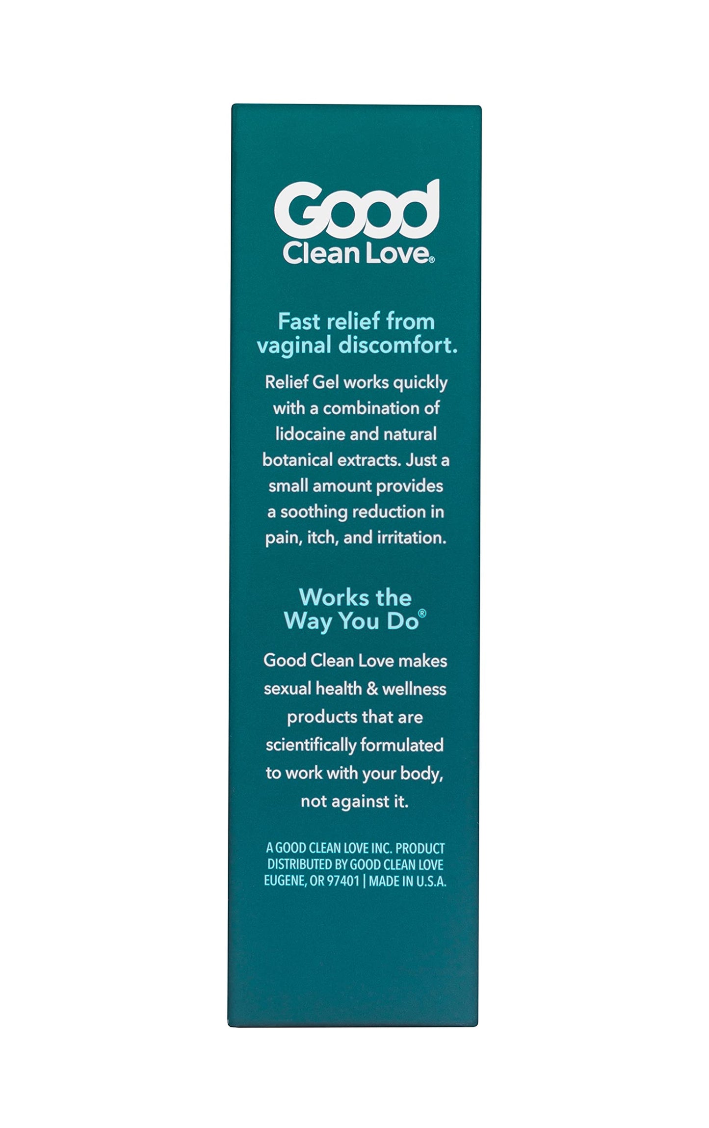 Good Clean Love Relief Gel Pain & Itch with Lidocaine 4%, Fast-Acting Relief from Pain, Itch, and Irritation Good Clean LoveBuy Supplements Australia
