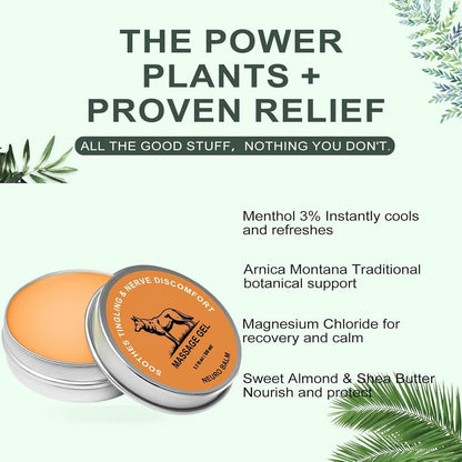 Neuro Balm, Joint & Muscle Soothing Cream, Natural Nerve & Joint Support Balm, Fast-Acting Herbal Formula for Tingling, Burning & Stiffness, Pain Relief, Daily Body Care (1Pcs) LunkunBuy Supplements Australia
