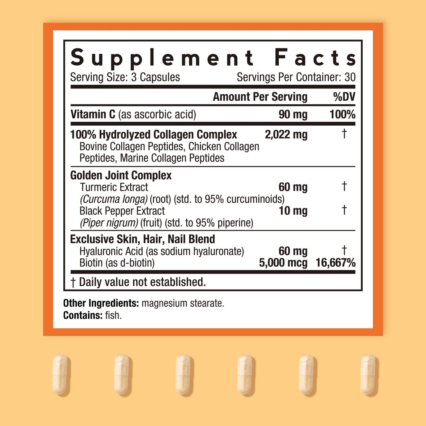 Doctor's Recipes Multi Collagen Complex with Golden Turmeric, Vitamin C, Biotin, Hyaluronic Doctor's RecipesBuy Supplements Australia