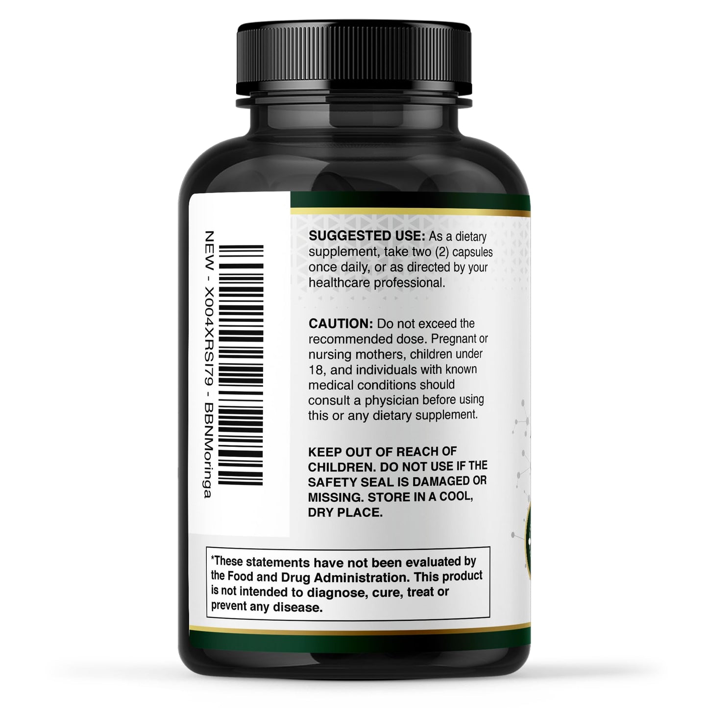 Built by Nature Moringa – 500mg Pure Moringa Leaf Extract 50:1 per Serving – High Potency Moringa Supplement – 120 Capsules Built by NatureBuy Supplements Australia