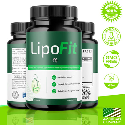(5 Pack) Lipo Fit Capsules, Official Lipo Fit Pills with All Natural Ingredients, Advanced Overall Health & Wellness Vitamin Supplement Formula for Maximum Strength Multivitamin Support (300 Capsules) MJOBuy Supplements Australia