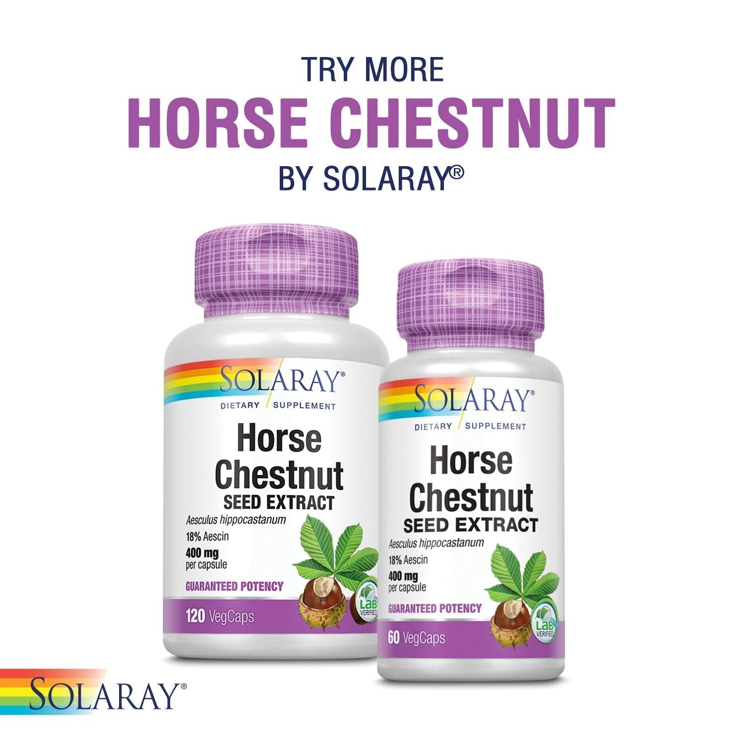 SOLARAY Circulegs - Herbal Supplements for Wellness Support w/Horse Chestnut Extract and Vitamin C, Plus Gotu Kola, Flavonoids, Hesperidin Blend - Vegan, Gluten Free, 60-Day Guarantee - 30 Servings SOLARAYBuy Supplements Australia
