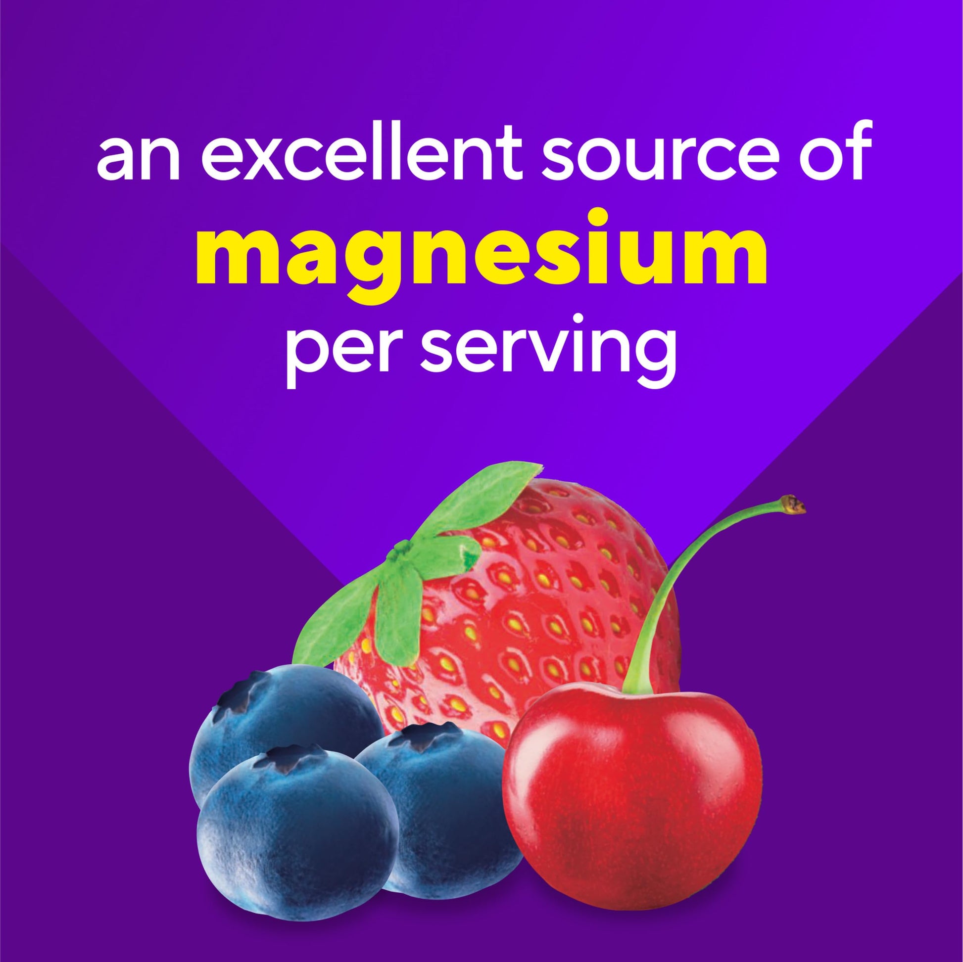 vitafusion Magnesium Glycinate Gummy Supplement, 100 mg per Serving Supports Muscle Relaxation (1) for Adult Women & Men, Boomin’ Cherry Berry Flavor, 60 Count VitafusionBuy Supplements Australia