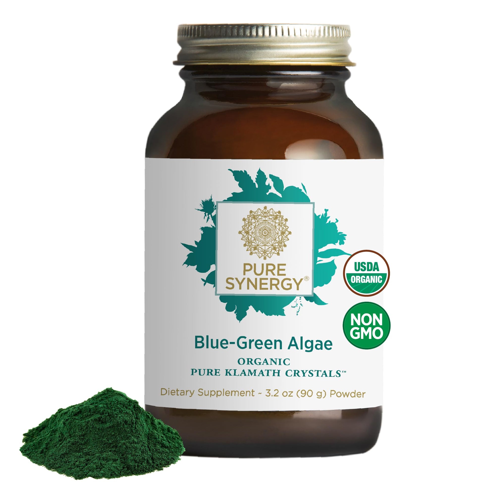 PURE SYNERGY Blue-Green Algae Powder | Superfood Powder with Chlorophyll | Organic AFA Blue Green Algae Supplement | Supports Energy, Mental Clarity, and Detoxification (3.2 oz.) PURE SYNERGYBuy Supplements Australia