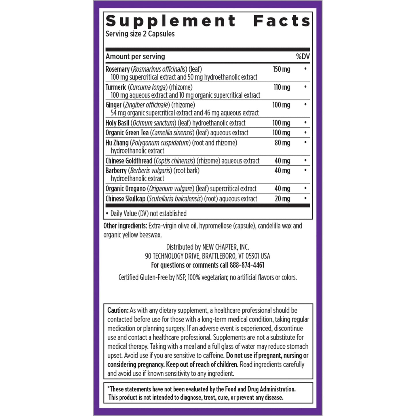 New Chapter Zyflamend™ Joint Supplement & Herbal Pain Relief – 10-in-1 Superfood Blend with Turmeric, Ginger & Green Tea - for Healthy Inflammation Response, Mobility & Flexibility, 180 Capsules New ChapterBuy Supplements Australia