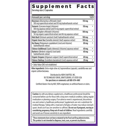 New Chapter Zyflamend™ Joint Supplement & Herbal Pain Relief – 10-in-1 Superfood Blend with Turmeric, Ginger & Green Tea - for Healthy Inflammation Response, Mobility & Flexibility, 180 Capsules New ChapterBuy Supplements Australia