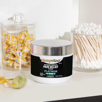 Hempvana Platinum Maximum Strength Relief Cream 4X Hemp for Muscles, Joints, Back, Knees, Shoulders, Neck, Elbows, Hands, Feet. AS SEEN ON TV. Odor-Free, Non-Greasy, Quickly Absorbs, 4X More Hemp HempvanaBuy Supplements Australia