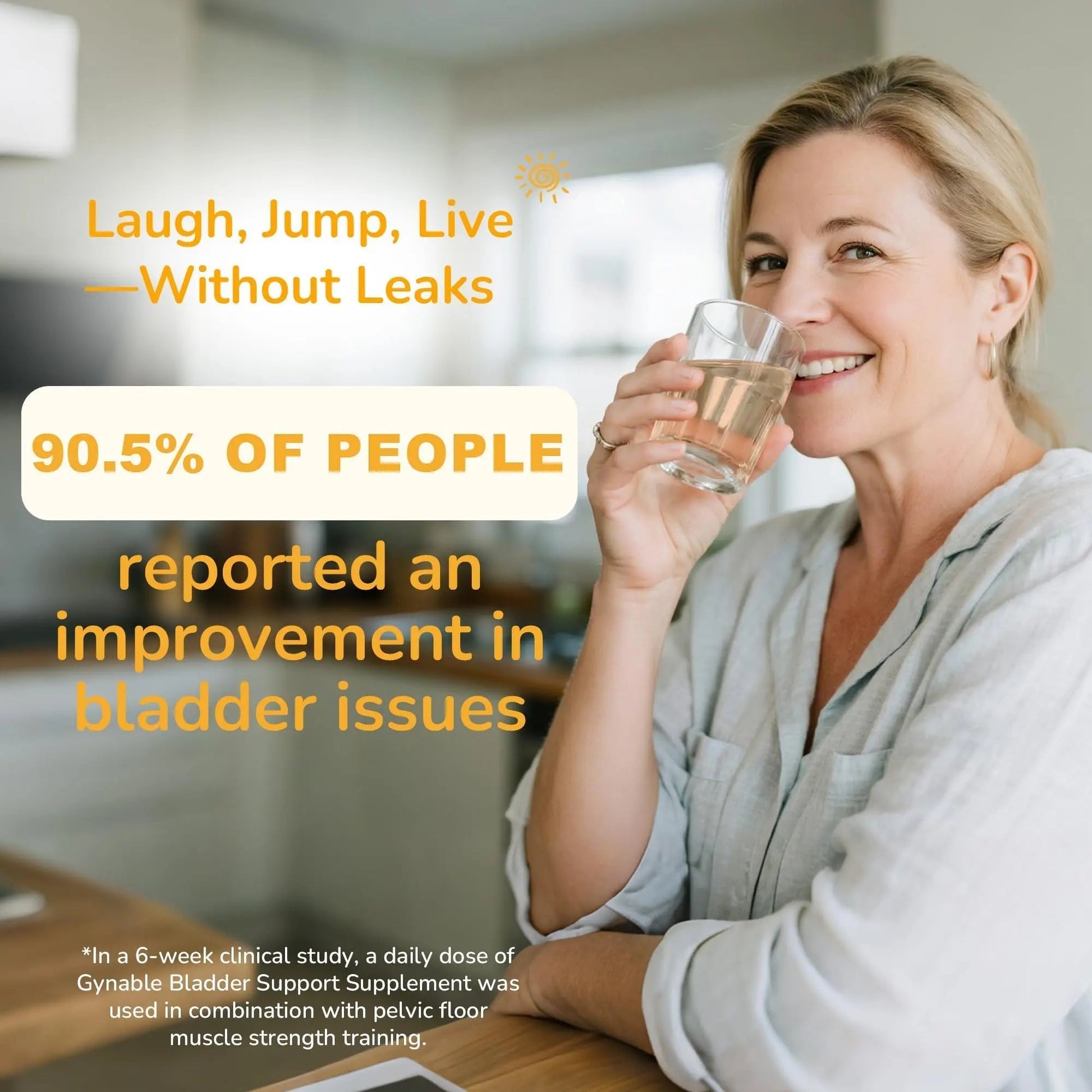 Gynable Bladder Control Supplements for Urinary Leakage: Due to Laughing Sneezing Exercise - Occasional Urgency Urinary Frequency Defense Comprehensive Bladder Support for Women, Powder, 2 Boxes GynableBuy Supplements Australia