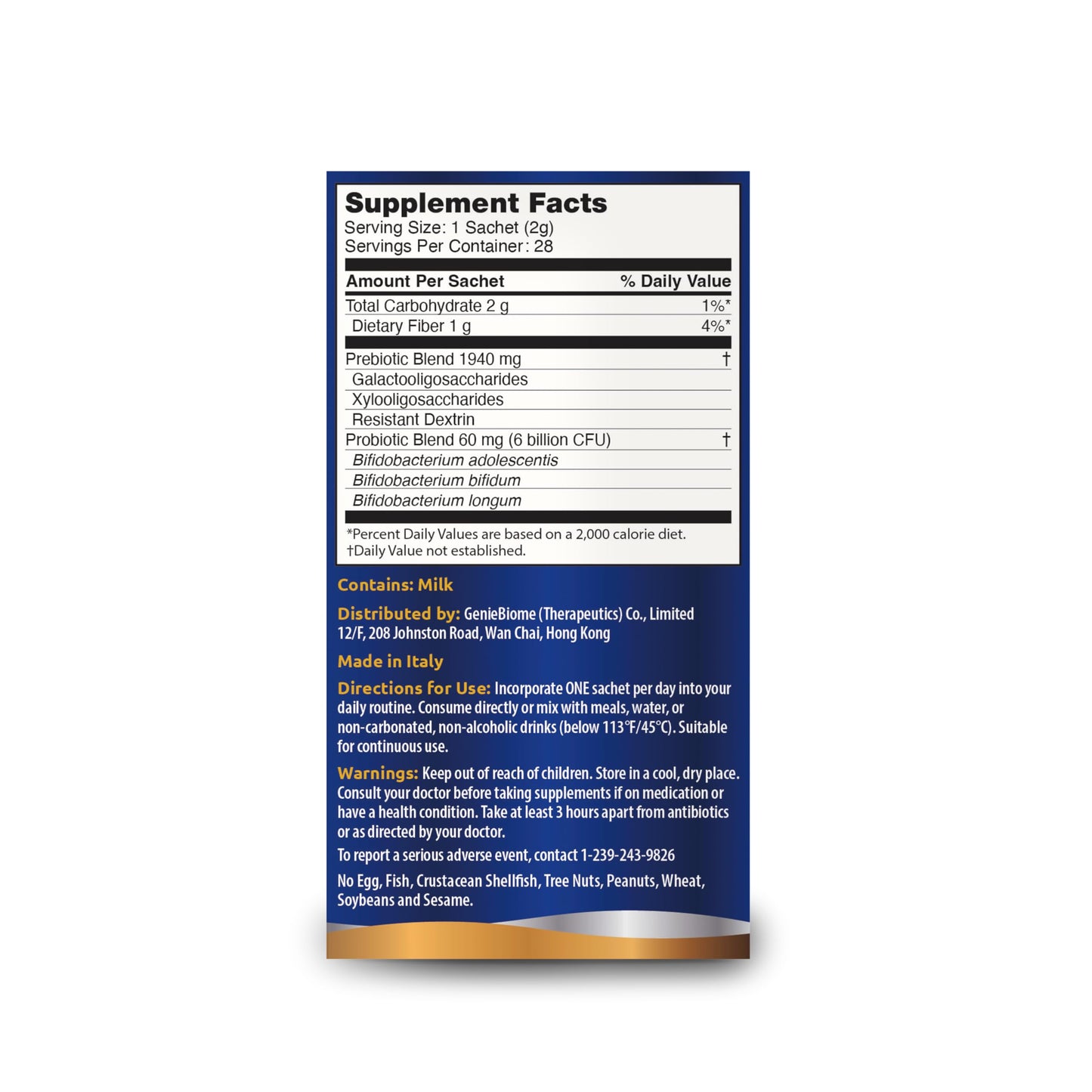 G-NiiB Immunity Elite (SIM01 Synbiotic Formula) - Potent Live probiotics and Added prebiotics to Support Immunity, Regularity, Sleep, Mood, and Skin - 5X More Effective in Reaching the Gut Alive G-NiiBBuy Supplements Australia
