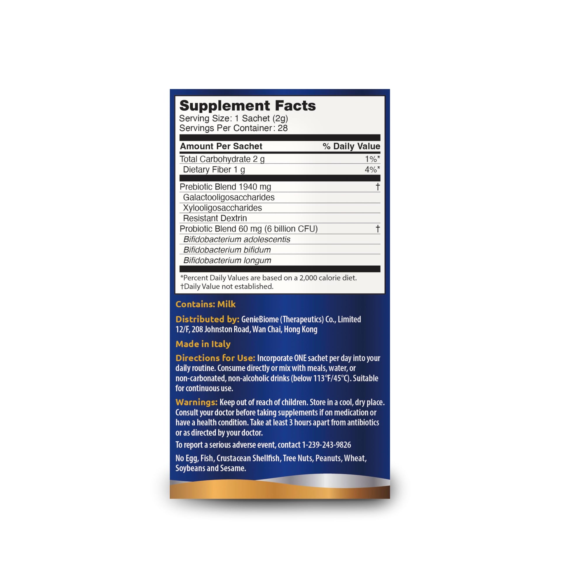 G-NiiB Immunity Elite (SIM01 Synbiotic Formula) - Potent Live probiotics and Added prebiotics to Support Immunity, Regularity, Sleep, Mood, and Skin - 5X More Effective in Reaching the Gut Alive G-NiiBBuy Supplements Australia