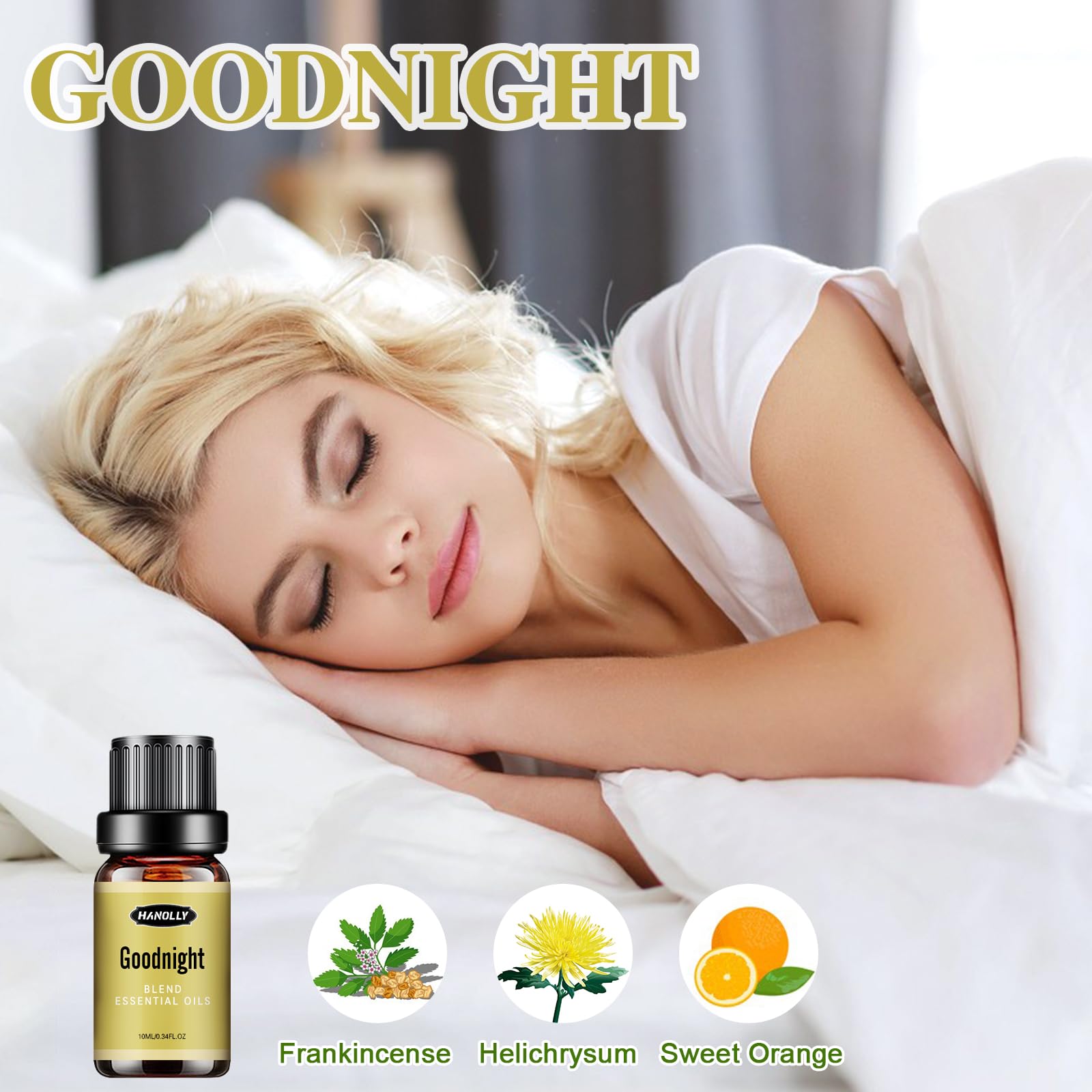 Essential Oils Blend Set, Fragrance Oil Aromatherapy Essential Oils Kit for Diffuser (6x10ML) HanollyBuy Supplements Australia