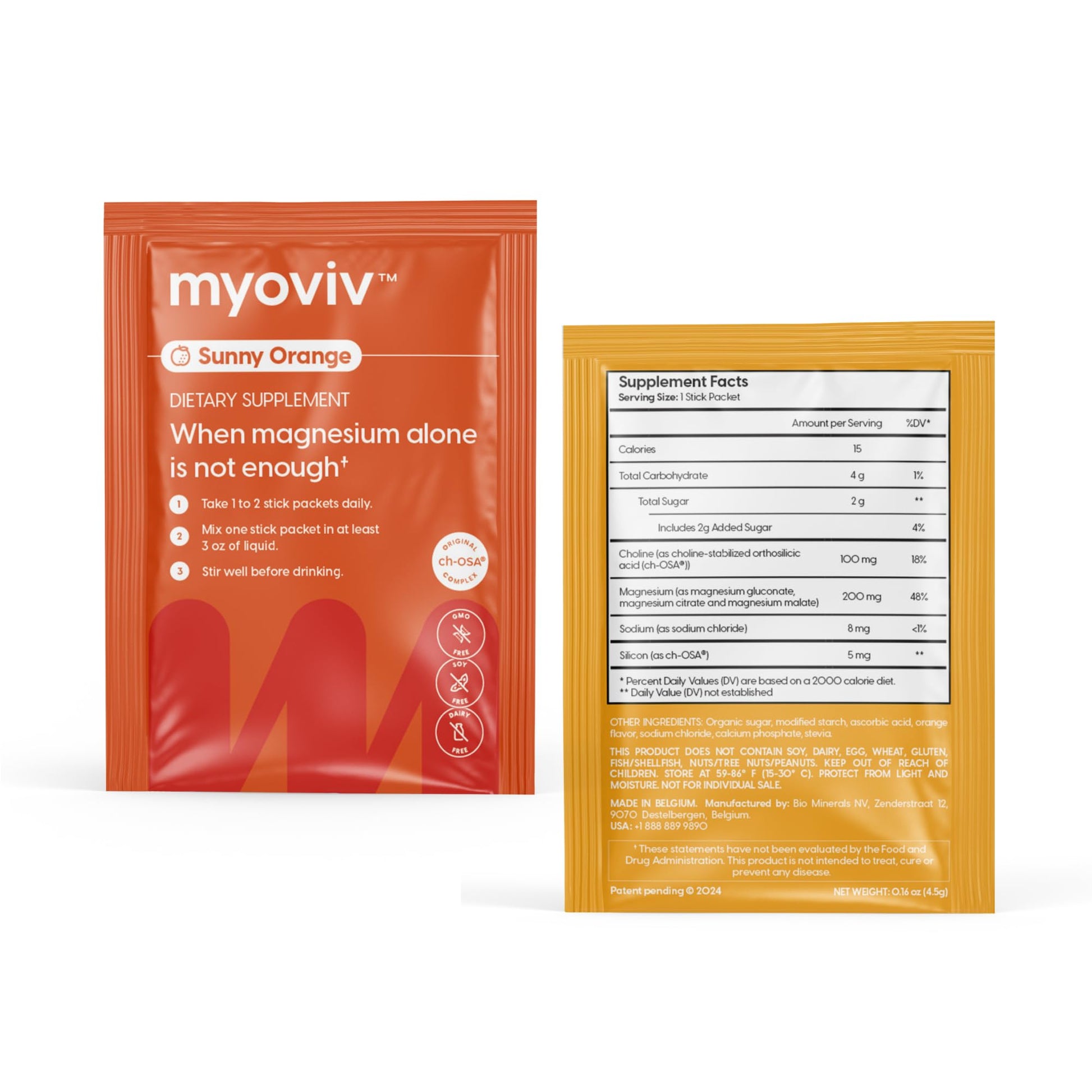 MYOVIV - Powerful Muscle Cramp Relief - 14 Packets (Trial Size), Sunny Orange Flavor - Muscle Cramp Support - Pregnancy & Lactation Safe MYOVIVBuy Supplements Australia