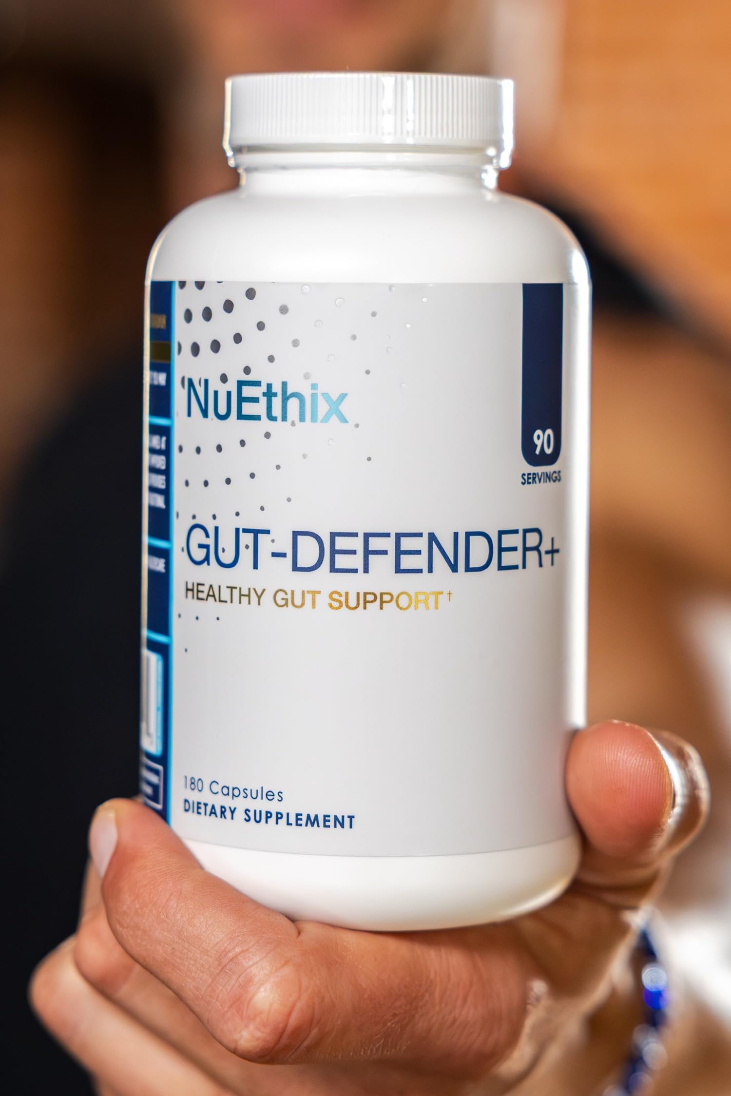 NuEthix Formulations Gut Defender+ Microbiome Balance Dietary Supplement, 180 Capsules, 90 Servings NuEthix FormulationsBuy Supplements Australia
