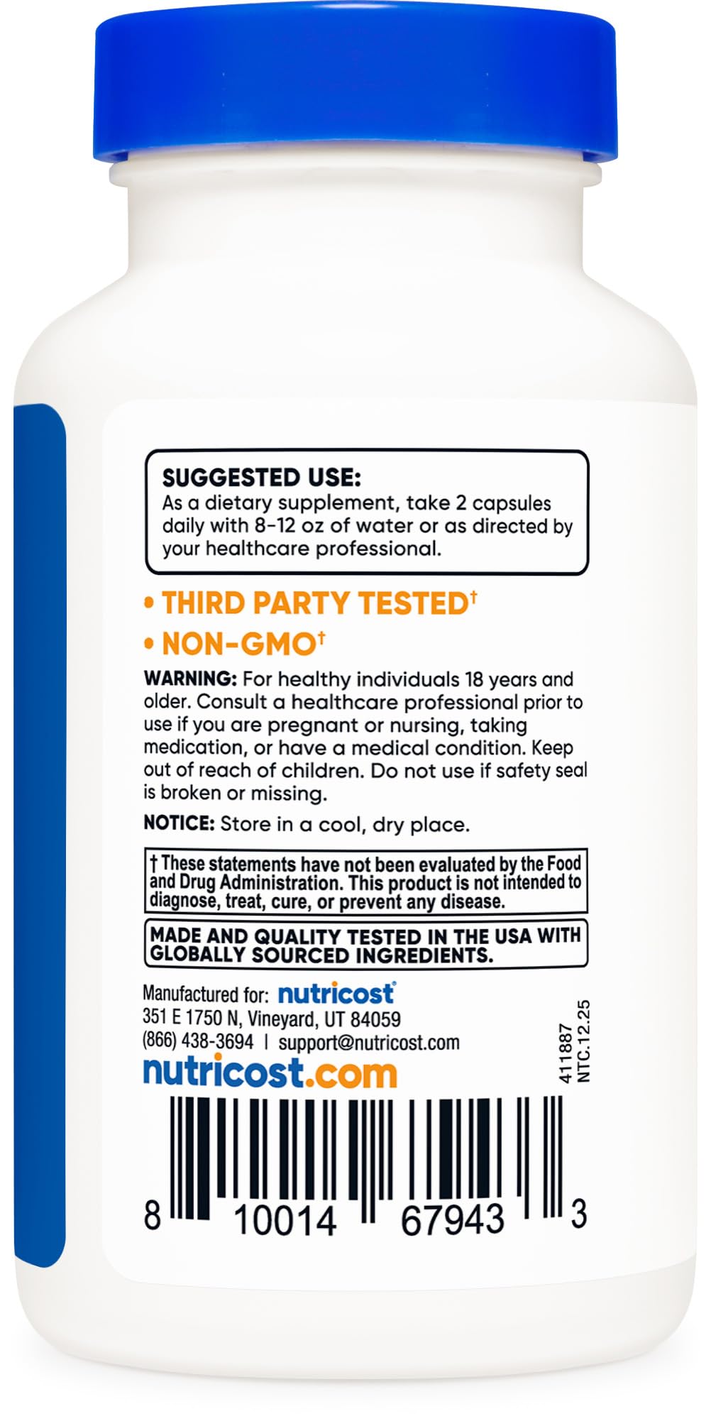 Nutricost Multivitamin for Men 120 Capsules - Vitamins and Minerals for The Healthy Man NutricostBuy Supplements Australia