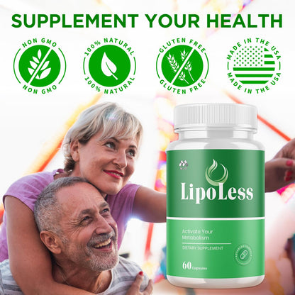 (3 Pack) LipoLess Capsules, Official Lipo Less Supplement Pills with All Natural Ingredients, Advanced Formula for Optimal Health Support with Premium Vitamins for Active Women & Men (180 Capsules) MJOBuy Supplements Australia