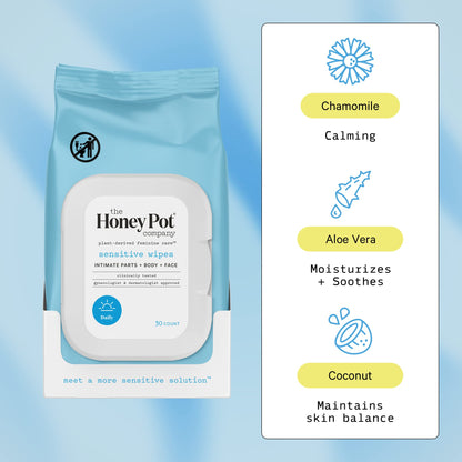The Honey Pot Company - Feminine Wash & Feminine Wipe Bundle - Includes Unscented Ph Balance The Honey Pot CompanyBuy Supplements Australia