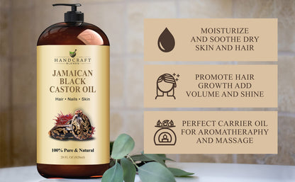 Handcraft Blends Jamaican Black Castor Oil for Hair Growth, Eyelashes and Eyebrows Handcraft BlendsBuy Supplements Australia
