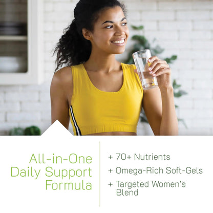 Irwin Naturals Women's Living Green Liquid-Gel Multi - 120 Liquid Softgels, Pack of 2 - Includes 70 Essential Nutrients, Vitamins & Minerals Irwin Naturals