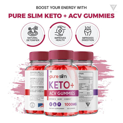 (5 Pack) Pure Slim Keto ACV Gummies, Pure Slim Keto ACV Gummies Advanced Weight Loss FyvusBuy Supplements Australia
