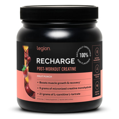 Legion Recharge Post Workout Supplement - All Natural Muscle Builder & Recovery Drink 