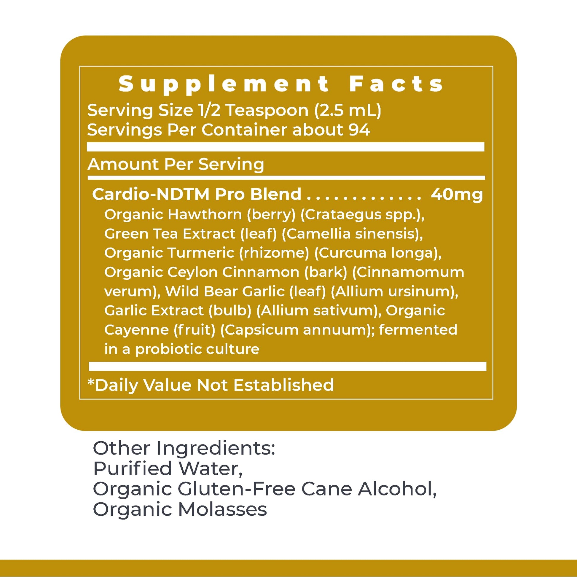 Premier Research Labs Fermented Cardio-ND - Cardio Heart Health, Cardio Support Liquid Fermented in Probiotics for Women, Men, Adults, Supports Heart Health with Hawthorne Berry - 8 fl oz Bottle Premier Research LabsBuy Supplements Australia